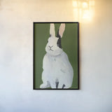 Sweet Bunny by Pamela Munger. shown as a paper print in a black flame. Available as a archival giclee rolled canvas, fine art paper, or poster print. SKU 79319h.