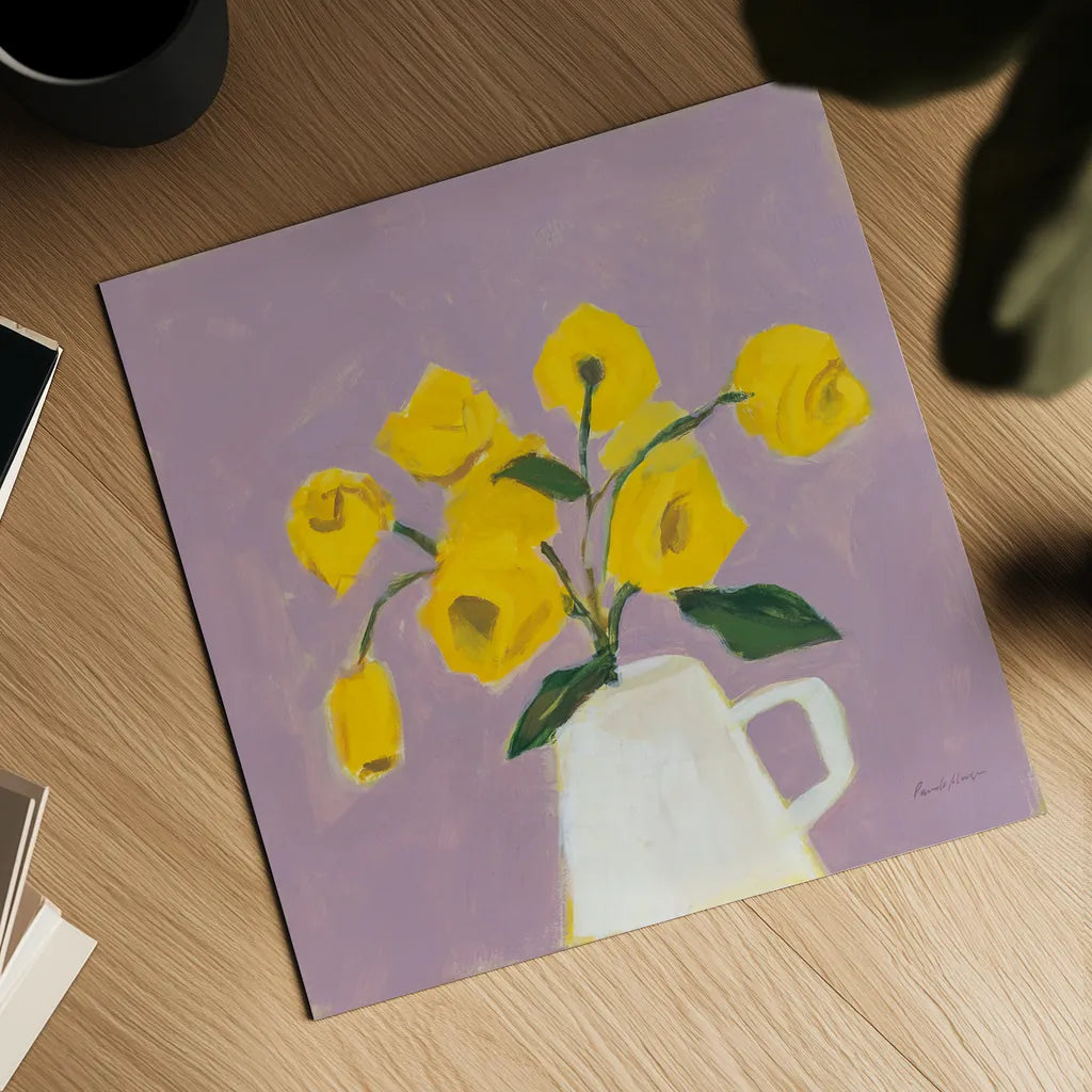 Sweet Yellow by Pamela Munger. Shown as a detailed flat fine art print, highlighting archival giclee quality. Available as an archival giclee rolled canvas, fine art paper, or poster print. SKU 79316a.