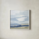 This Land I by Pamela Munger. Shown in a crisp white glass frame for a clean and minimalist style. Available as an archival giclee rolled canvas, fine art paper, or poster print. SKU 69768a.