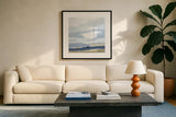 This Land I by Pamela Munger. Displayed in a glass frame with matte in a clean modern living room. Available as an archival giclee rolled canvas, fine art paper, or poster print. SKU 69768a.