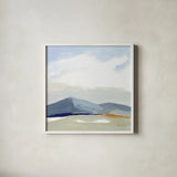 This Land II by Pamela Munger. Shown in a crisp white glass frame for a clean and minimalist style. Available as an archival giclee rolled canvas, fine art paper, or poster print. SKU 69769a.