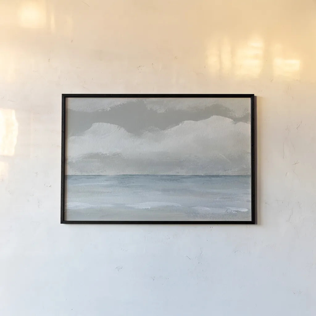 Wave Walk by Pamela Munger. shown as a paper print in a black flame. Available as a archival giclee rolled canvas, fine art paper, or poster print. SKU 86704i.