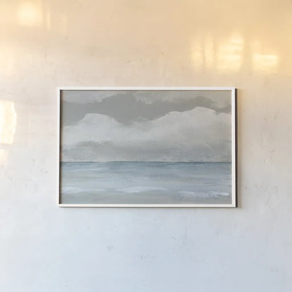 Wave Walk by Pamela Munger. shown as a paper print in a white frame. Available as a archival giclee rolled canvas, fine art paper, or poster print. SKU 86704i.