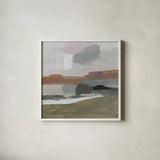 Westward by Pamela Munger. Shown in a crisp white glass frame for a clean and minimalist style. Available as an archival giclee rolled canvas, fine art paper, or poster print. SKU 94185a.