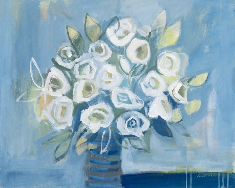 White Roses by Pamela Munger