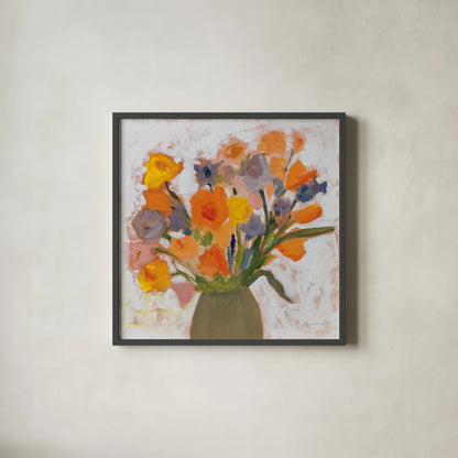 Wild at Heart by Pamela Munger. Shown in a sleek black glass frame for a contemporary gallery look. Available as an archival giclee rolled canvas, fine art paper, or poster print. SKU 78738a.