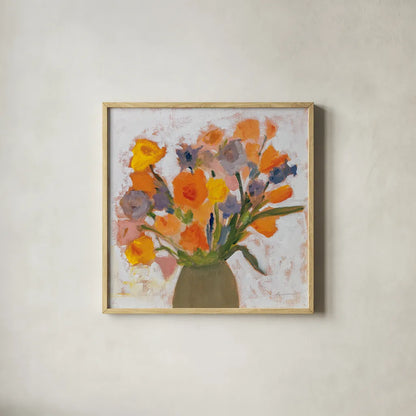 Wild at Heart by Pamela Munger. Shown in a natural wood glass frame for a timeless modern aesthetic. Available as an archival giclee rolled canvas, fine art paper, or poster print. SKU 78738a.