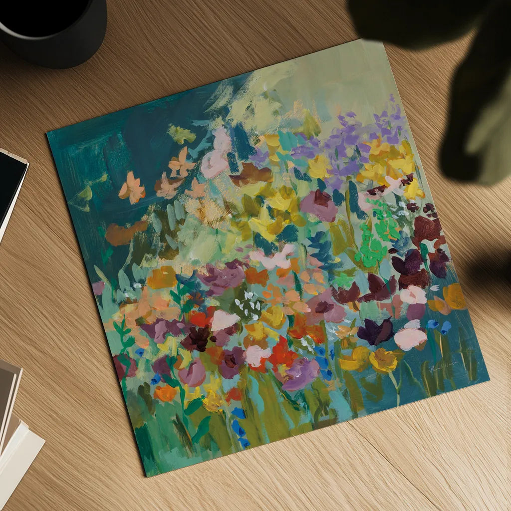 Wildflowers by Pamela Munger. Shown as a detailed flat fine art print, highlighting archival giclee quality. Available as an archival giclee rolled canvas, fine art paper, or poster print. SKU 85511a.
