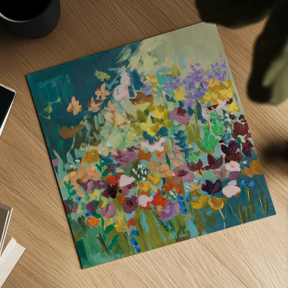 Wildflowers by Pamela Munger. Shown as a detailed flat fine art print, highlighting archival giclee quality. Available as an archival giclee rolled canvas, fine art paper, or poster print. SKU 85511a.