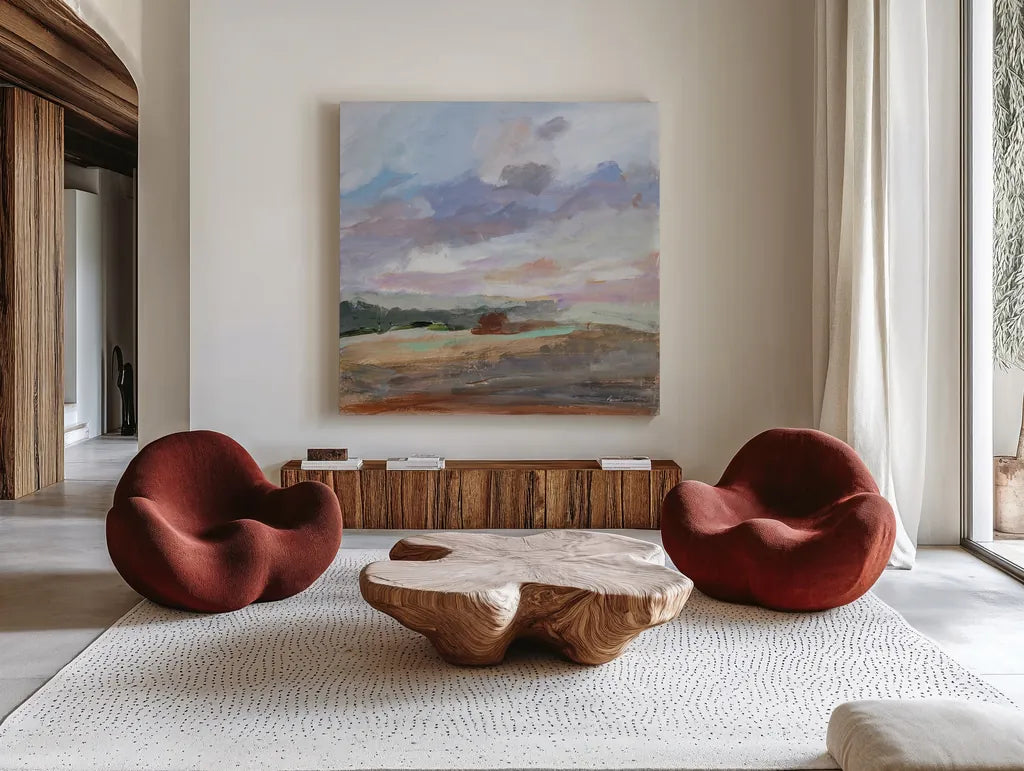 Without End by Pamela Munger. Shown as extra-large giant wall art in a modern living room. Available as an archival giclee rolled canvas, fine art paper, or poster print. SKU 85189a.