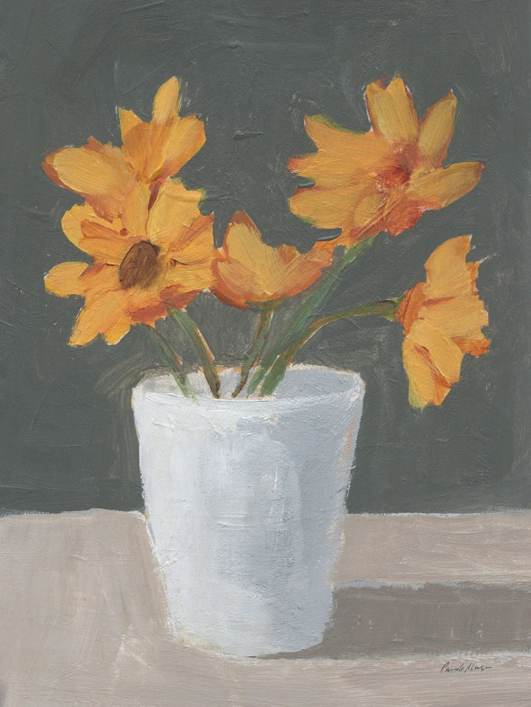 Yellow Floral Still Life by Pamela Munger