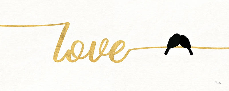 Birds on Words I Gold by Pela