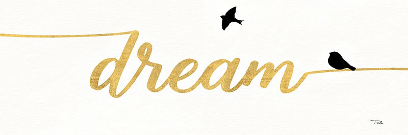 Birds on Words III Gold by Pela