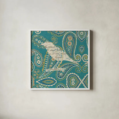 Bohemian Nature II by Pela. Shown in a crisp white glass frame for a clean and minimalist style. Available as an archival giclee rolled canvas, fine art paper, or poster print. SKU 11506a.