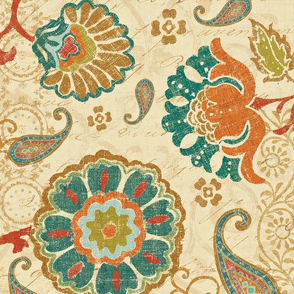 Fall Paisley II by Pela. SKU 11249a. Archival Giclee Fine art print for wall decor.