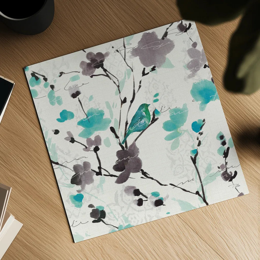 Flowing I Square by Pela. Shown as a detailed flat fine art print, highlighting archival giclee quality. Available as an archival giclee rolled canvas, fine art paper, or poster print. SKU 11954a.