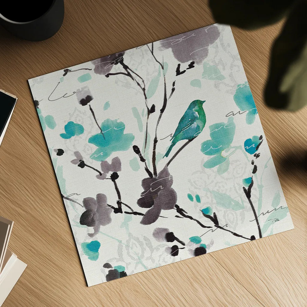 Flowing II by Pela. Shown as a detailed flat fine art print, highlighting archival giclee quality. Available as an archival giclee rolled canvas, fine art paper, or poster print. SKU 11862a.