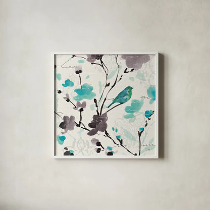 Flowing II by Pela. Shown in a crisp white glass frame for a clean and minimalist style. Available as an archival giclee rolled canvas, fine art paper, or poster print. SKU 11862a.