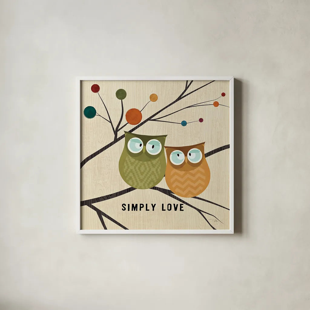 Flying Colors I Sq by Pela. Shown in a crisp white glass frame for a clean and minimalist style. Available as an archival giclee rolled canvas, fine art paper, or poster print. SKU 12121a.