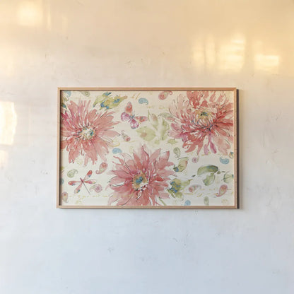 Happy Gypsy I by Pela. shown as a paper print in a natural frame. Available as a archival giclee rolled canvas, fine art paper, or poster print. SKU 23565i.