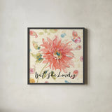 Happy Gypsy II Lovely by Pela. Shown in a sleek black glass frame for a contemporary gallery look. Available as an archival giclee rolled canvas, fine art paper, or poster print. SKU 49909a.