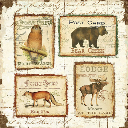 Lodge Memories II by Pela. SKU 13509a. Archival Giclee Fine art print for wall decor.