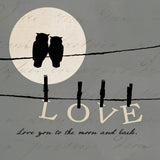 Moon Lovers I by Pela. SKU 12117a. Archival Giclee Fine art print for wall decor.