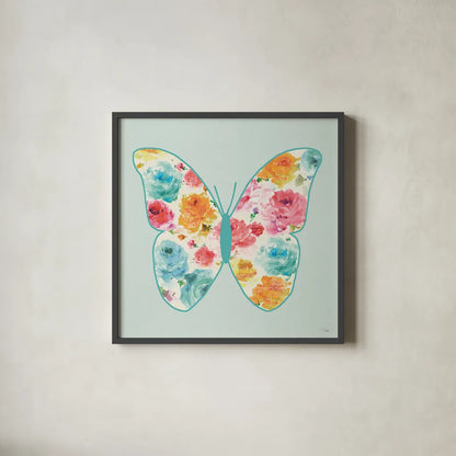 Rose Sorbet VI by Pela. Shown in a sleek black glass frame for a contemporary gallery look. Available as an archival giclee rolled canvas, fine art paper, or poster print. SKU 71486a.