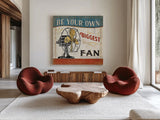 A Great Journey II by Pela Studio. Shown as extra-large giant wall art in a modern living room. Available as an archival giclee rolled canvas, fine art paper, or poster print. SKU 20641a.