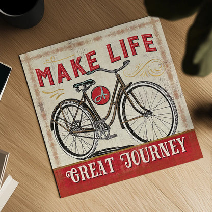 A Great Journey IV by Pela Studio. Shown as a detailed flat fine art print, highlighting archival giclee quality. Available as an archival giclee rolled canvas, fine art paper, or poster print. SKU 20643a.