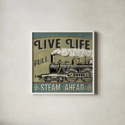 A Great Journey XII by Pela Studio. Shown in a crisp white glass frame for a clean and minimalist style. Available as an archival giclee rolled canvas, fine art paper, or poster print. SKU 20651a.