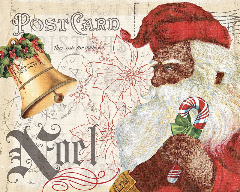 Antique Holiday II Santa by Pela Studio