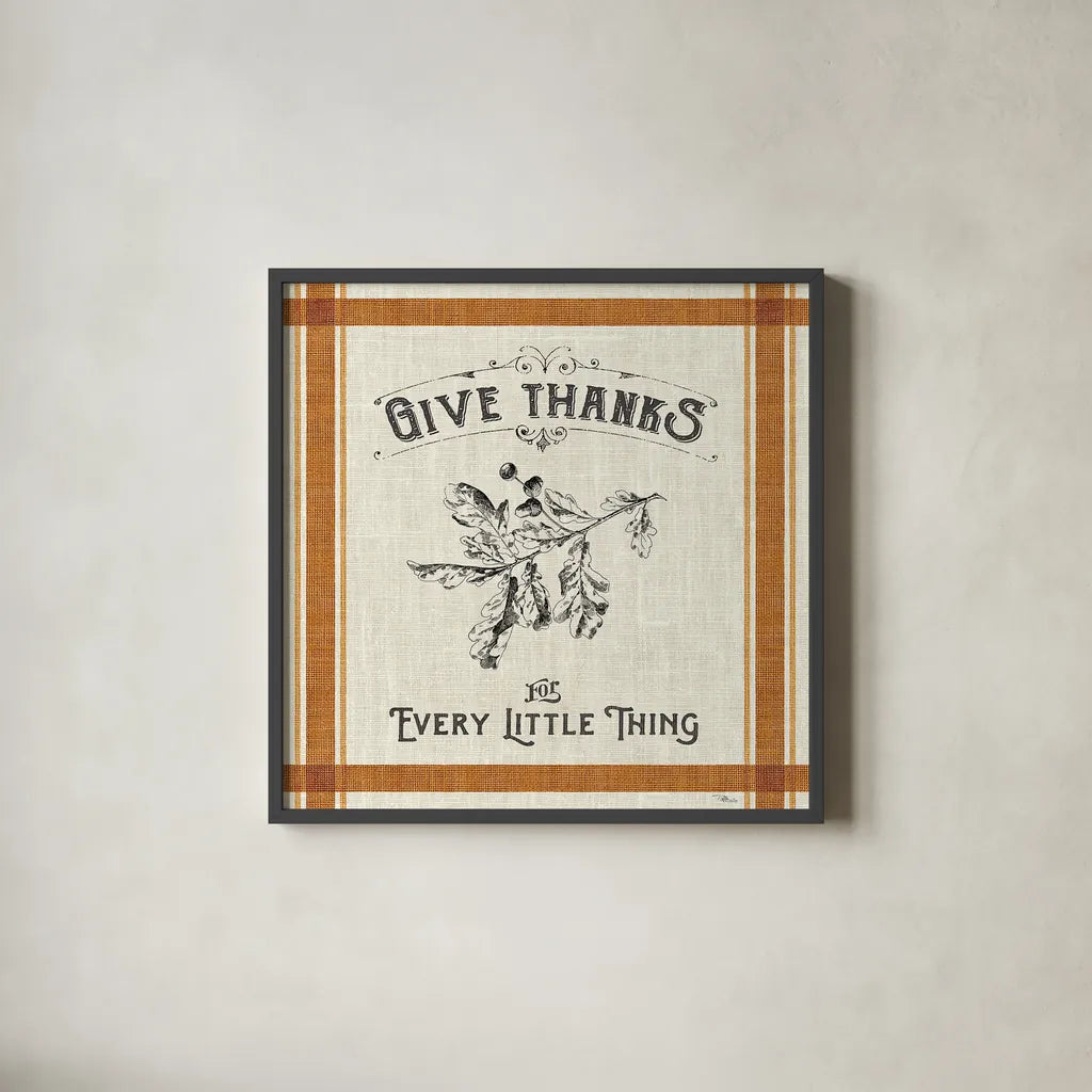 Autumn Farmhouse II by Pela Studio. Shown in a sleek black glass frame for a contemporary gallery look. Available as an archival giclee rolled canvas, fine art paper, or poster print. SKU 47204a.