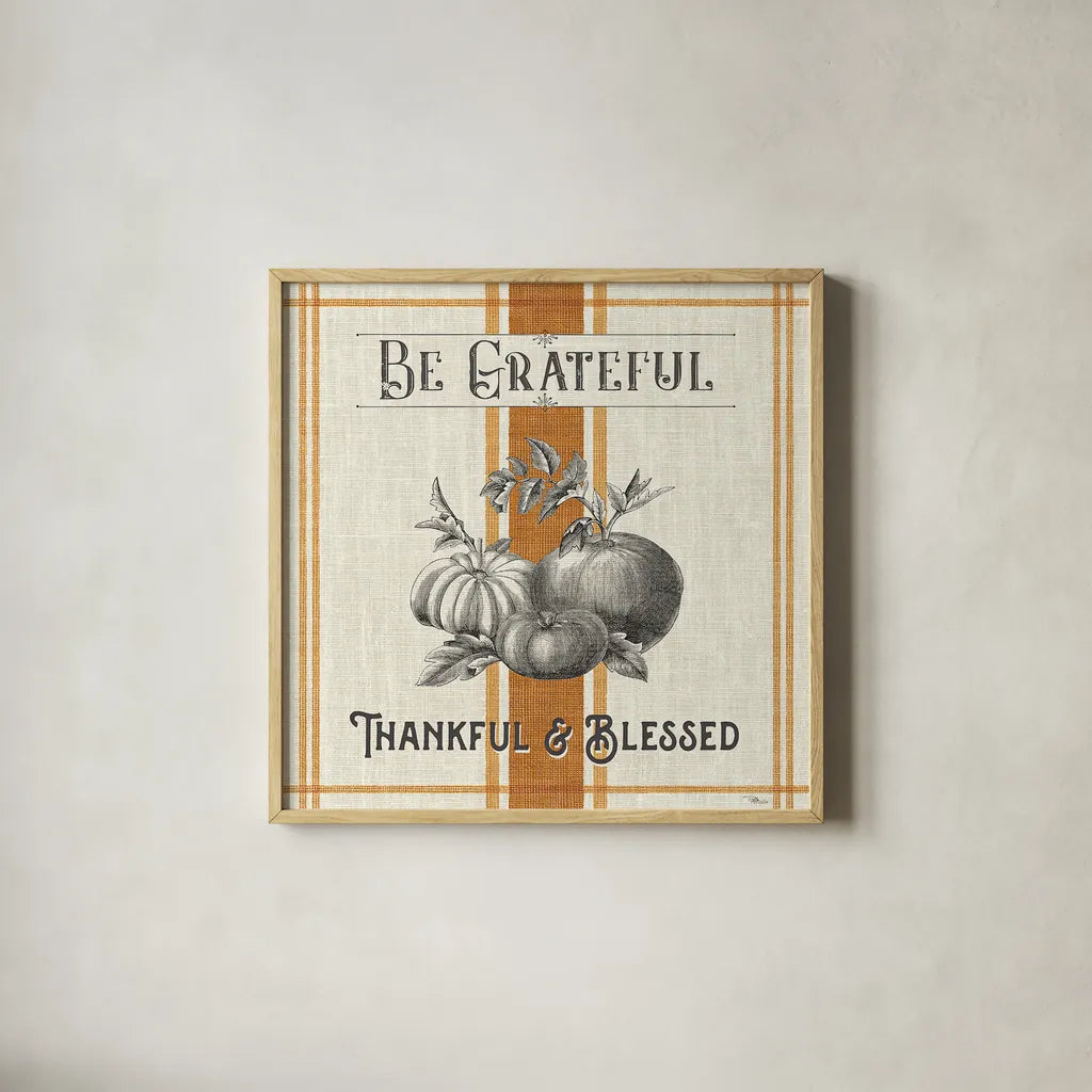 Autumn Farmhouse III by Pela Studio. Shown in a natural wood glass frame for a timeless modern aesthetic. Available as an archival giclee rolled canvas, fine art paper, or poster print. SKU 47205a.