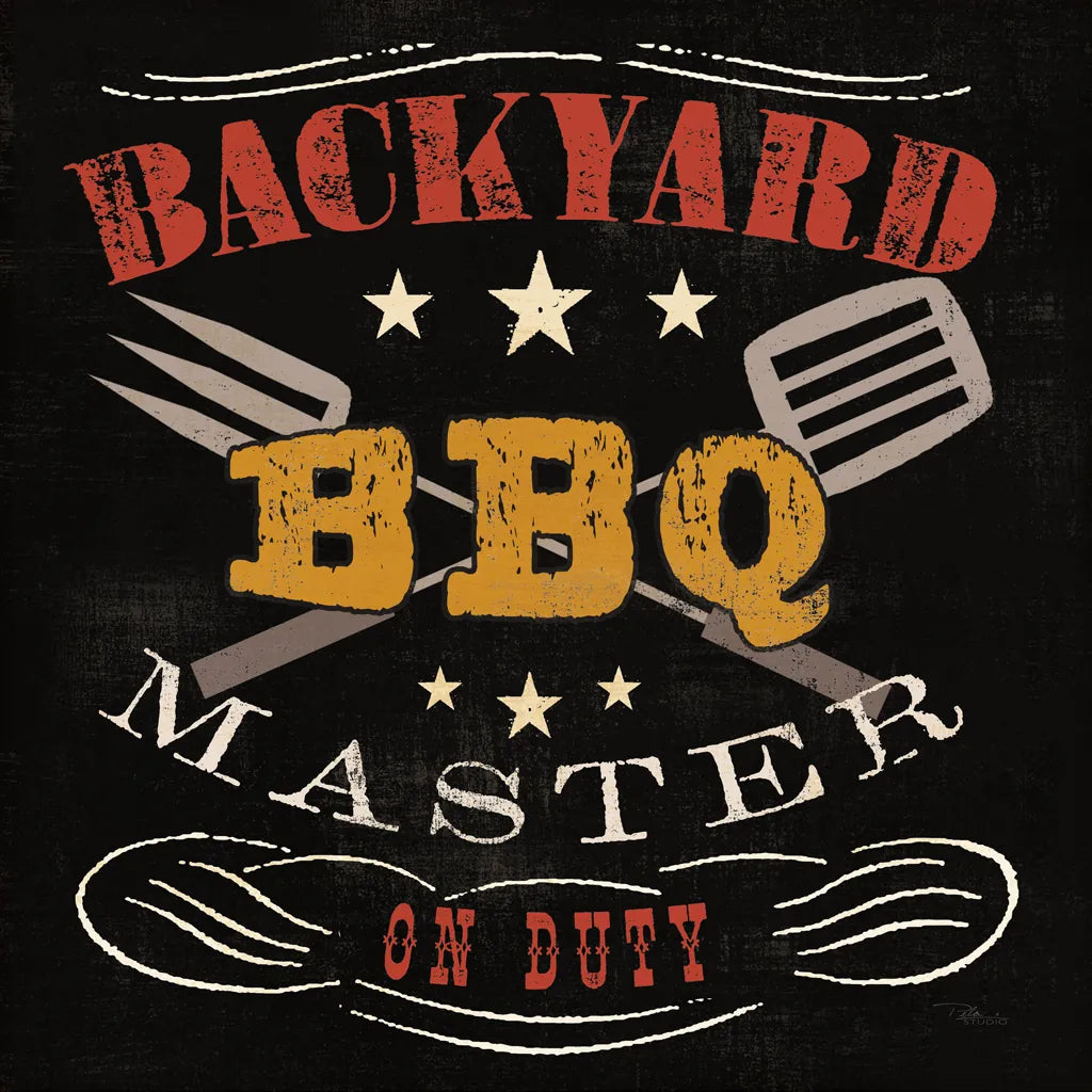 Backyard BBQ by Pela Studio. SKU 92146a. Archival Giclee Fine art print for wall decor.