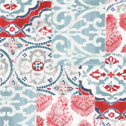 Bazaar Patchwork II by Pela Studio. SKU 48749a. Archival Giclee Fine art print for wall decor.