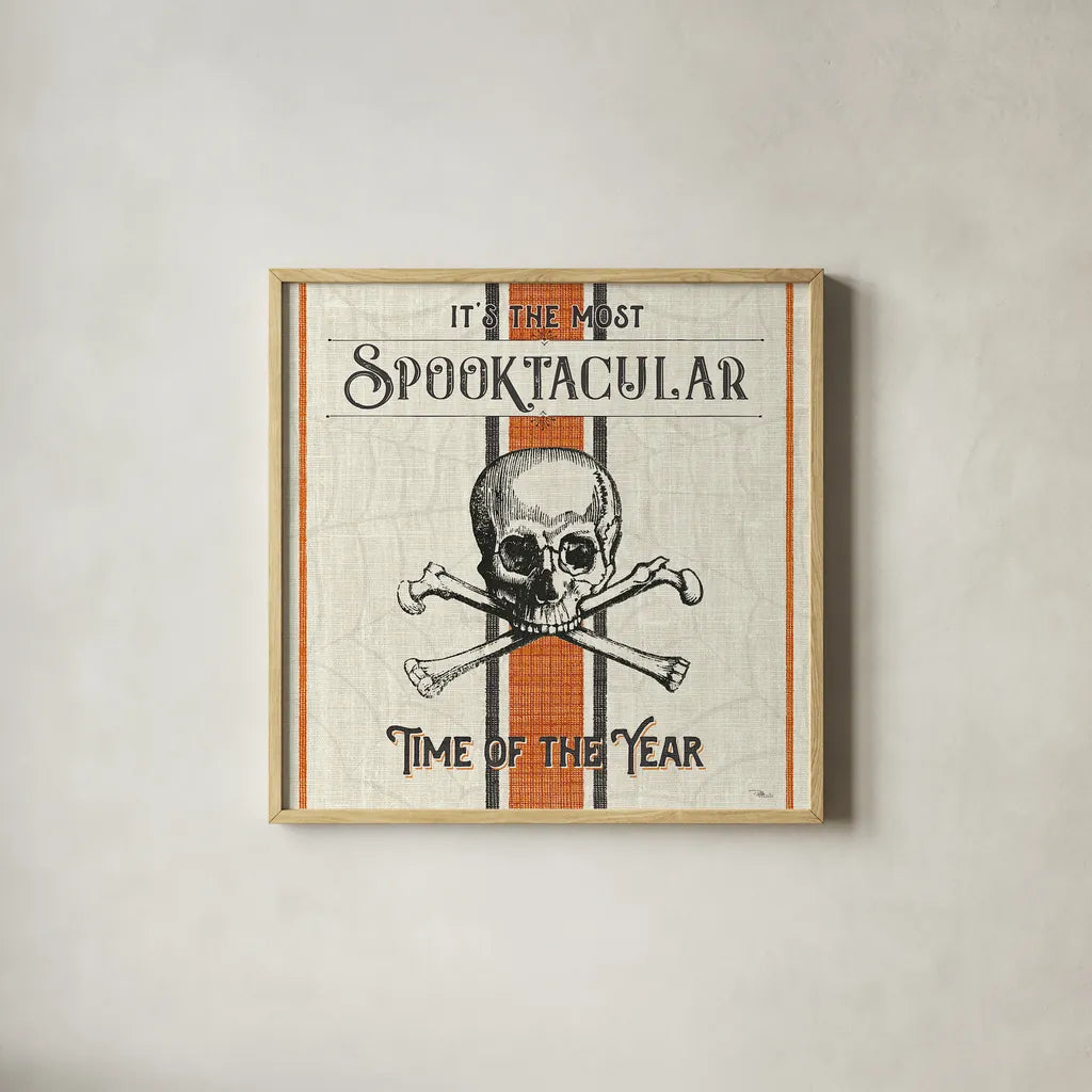 Be Scary III by Pela Studio. Shown in a natural wood glass frame for a timeless modern aesthetic. Available as an archival giclee rolled canvas, fine art paper, or poster print. SKU 48389a.