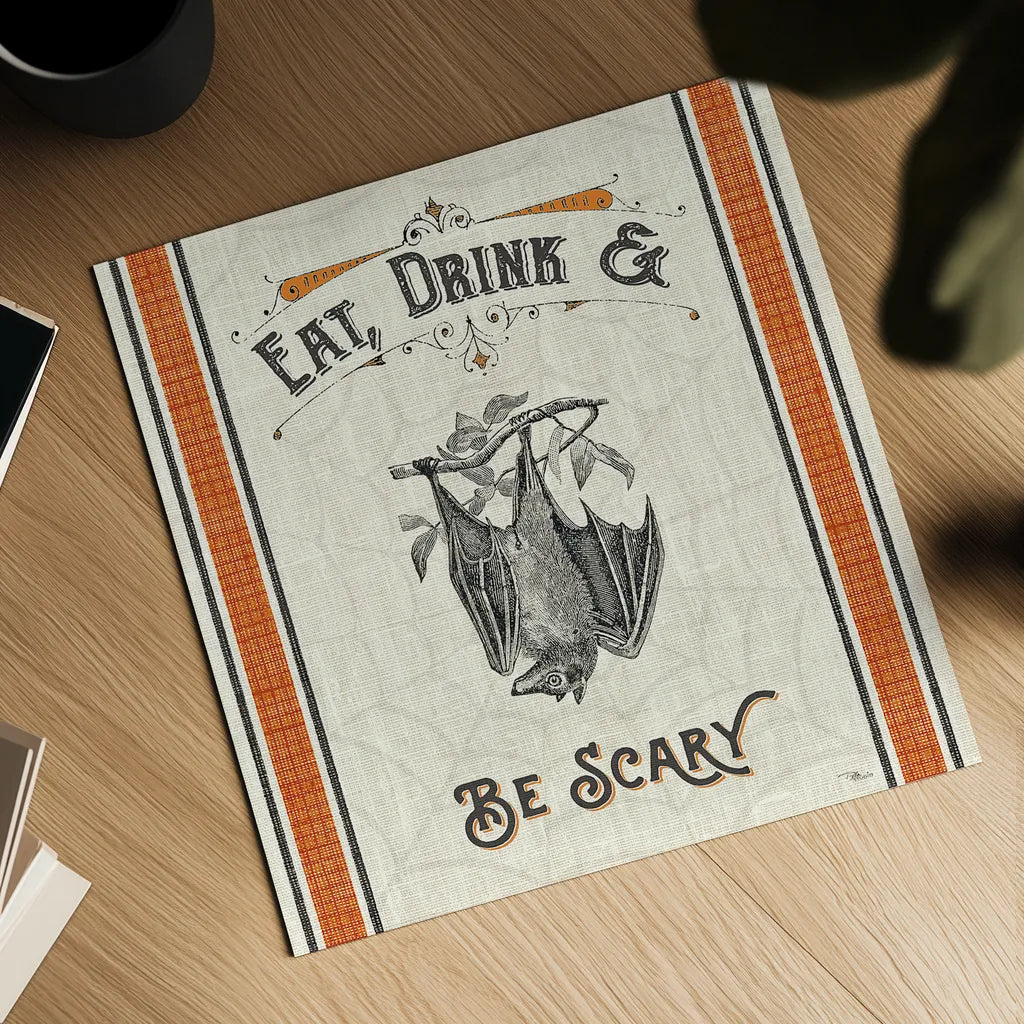 Be Scary IV by Pela Studio. Shown as a detailed flat fine art print, highlighting archival giclee quality. Available as an archival giclee rolled canvas, fine art paper, or poster print. SKU 48390a.