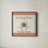 Be Scary VI by Pela Studio. Shown in a sleek black glass frame for a contemporary gallery look. Available as an archival giclee rolled canvas, fine art paper, or poster print. SKU 48392a.