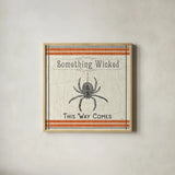 Be Scary VI by Pela Studio. Shown in a natural wood glass frame for a timeless modern aesthetic. Available as an archival giclee rolled canvas, fine art paper, or poster print. SKU 48392a.