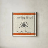 Be Scary VI by Pela Studio. Shown in a crisp white glass frame for a clean and minimalist style. Available as an archival giclee rolled canvas, fine art paper, or poster print. SKU 48392a.