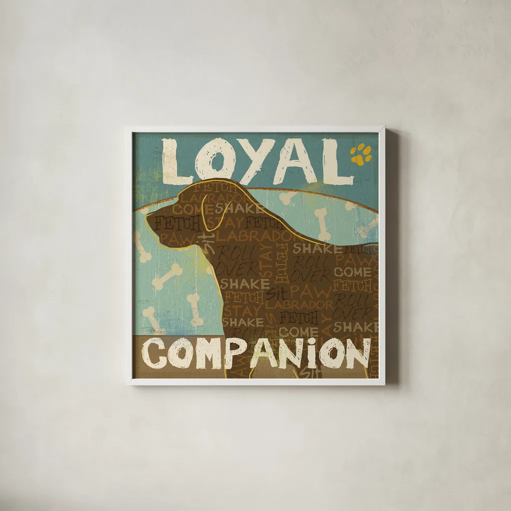 Best Friends II by Pela Studio. Shown in a crisp white glass frame for a clean and minimalist style. Available as an archival giclee rolled canvas, fine art paper, or poster print. SKU 11016a.