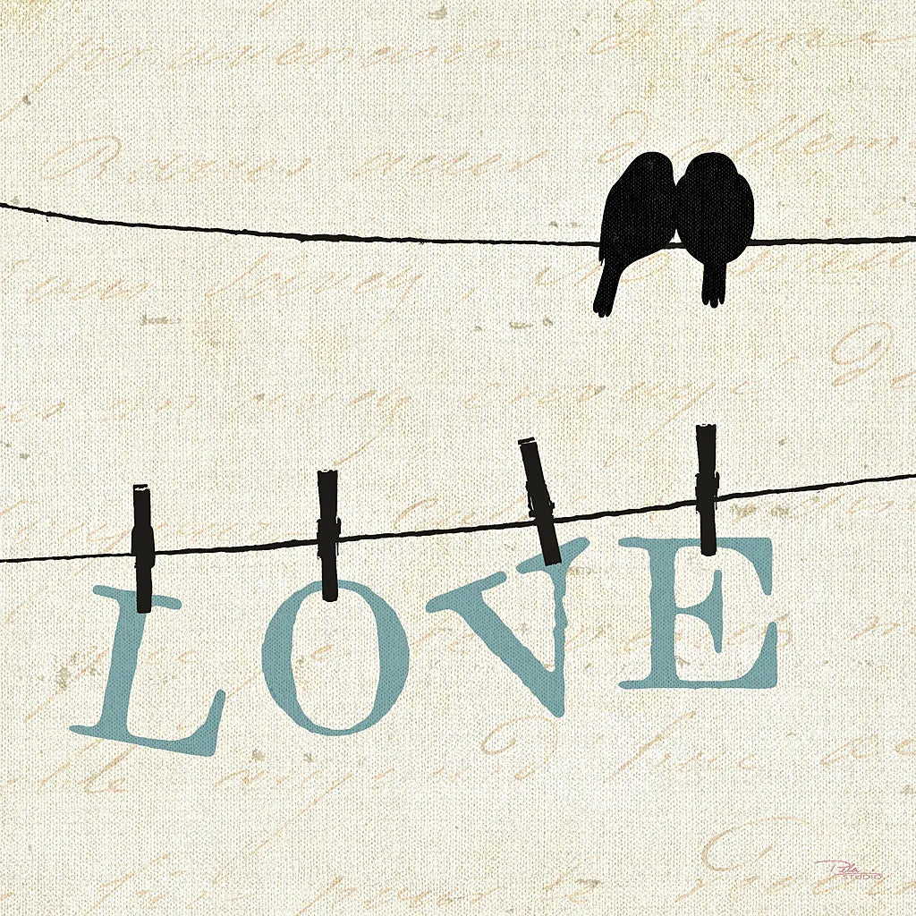 Bird Talk II by Pela Studio. SKU 10589a. Archival Giclee Fine art print for wall decor.