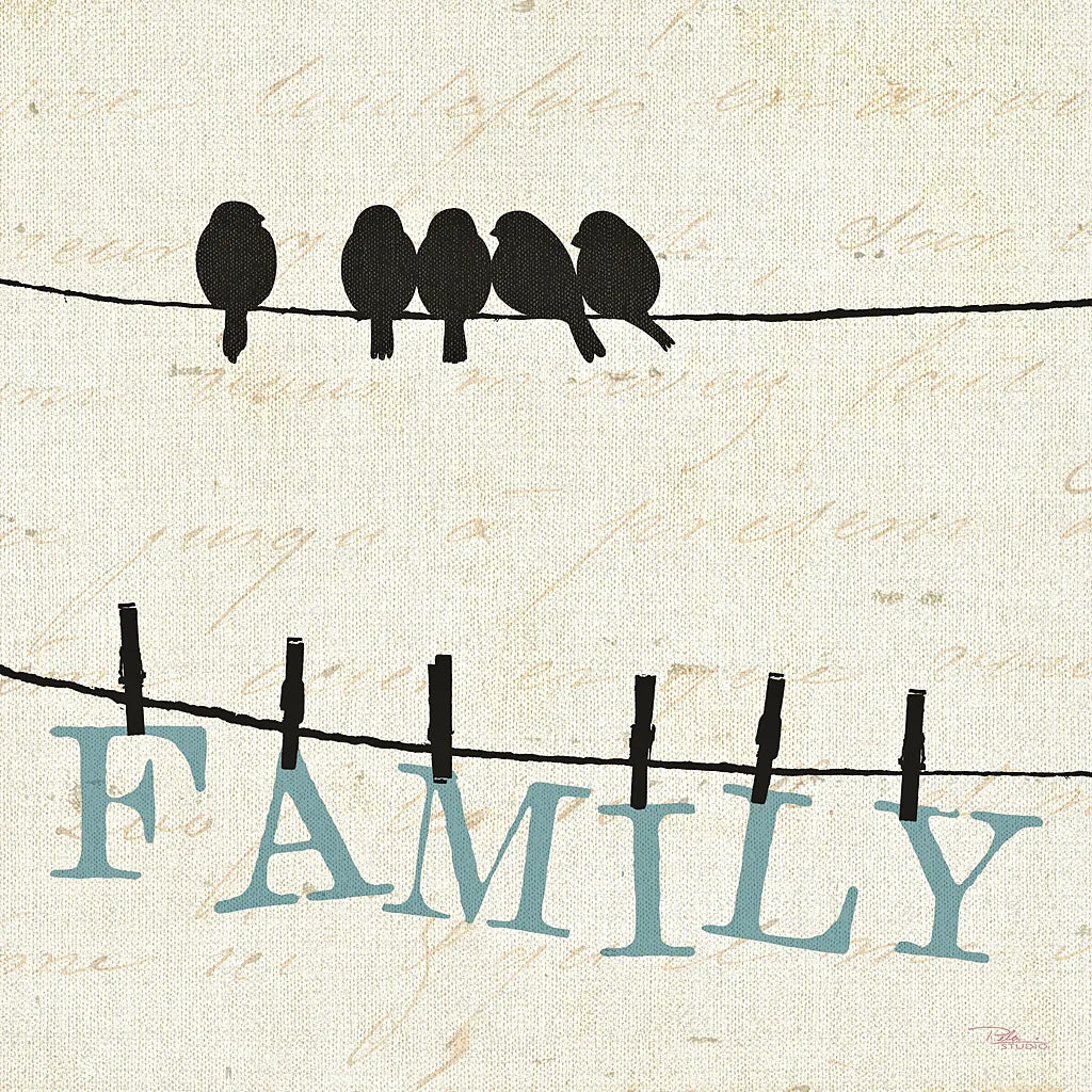 Bird Talk III by Pela Studio. SKU 10590a. Archival Giclee Fine art print for wall decor.