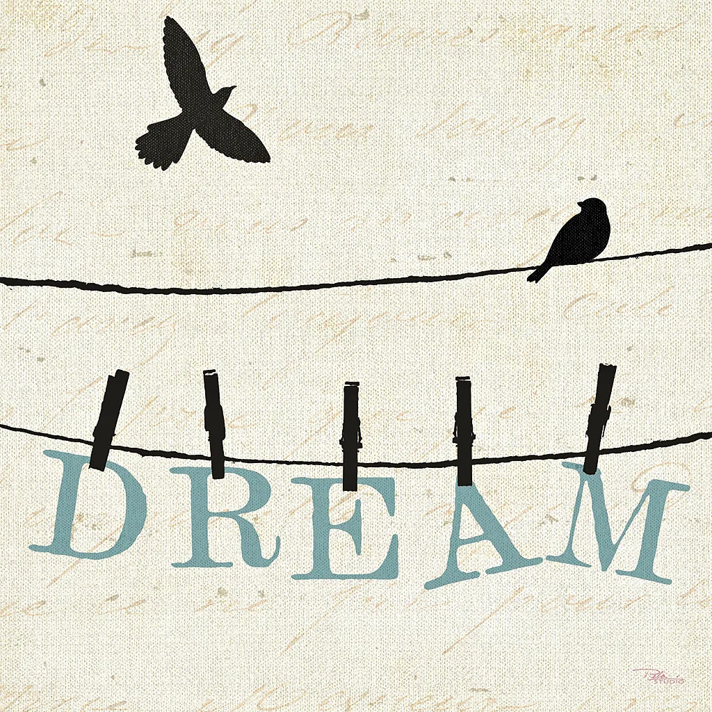 Bird Talk IV by Pela Studio. SKU 10591a. Archival Giclee Fine art print for wall decor.