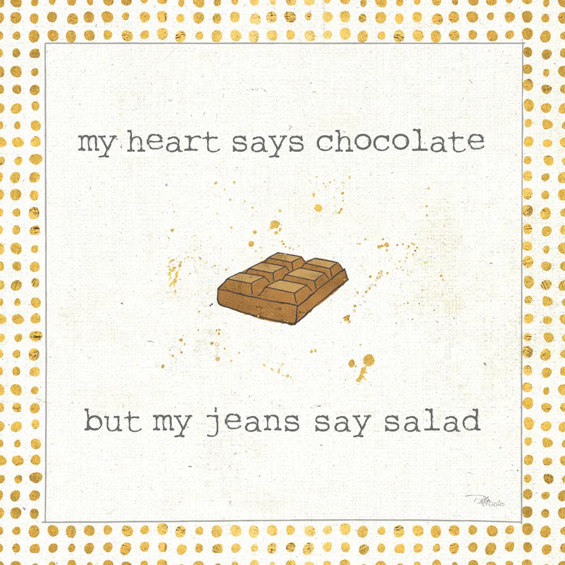Calorie Cuties IV Dot Border by Pela Studio. SKU 46174a. Archival Giclee Fine art print for wall decor.