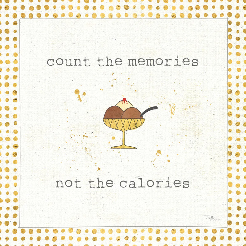 Calorie Cuties VI Dot Border by Pela Studio. SKU 46175a. Archival Giclee Fine art print for wall decor.