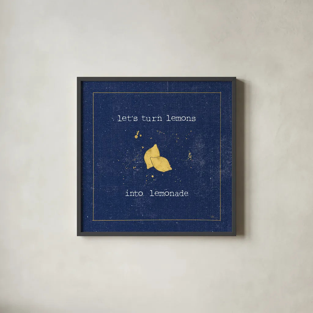 Calorie Cuties VII by Pela Studio. Shown in a sleek black glass frame for a contemporary gallery look. Available as an archival giclee rolled canvas, fine art paper, or poster print. SKU 46141a.