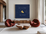 Calorie Cuties VII by Pela Studio. Shown as extra-large giant wall art in a modern living room. Available as an archival giclee rolled canvas, fine art paper, or poster print. SKU 46141a.
