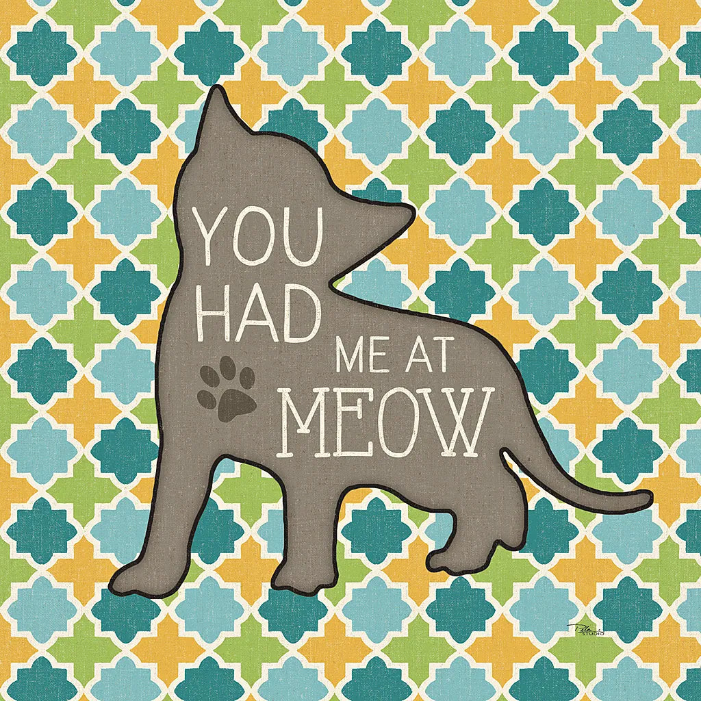 Cat Sayin II by Pela Studio. SKU 14297a. Archival Giclee Fine art print for wall decor.